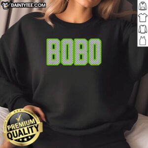 Bobo Custom Neon Green Pattern Text Seattle Seahawks Sweatshirt featuring vibrant Seattle Seahawks design.