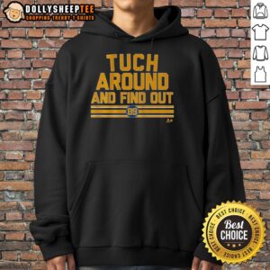 Good Alex Tuch Around and Find Out Hoodie featuring a stylish design perfect for hockey fans and casual wear.