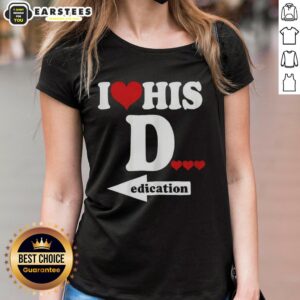 Phil Lester wearing a 'I Love His Dedication' ladies tee, showcasing his unique style and personality in vibrant colors.