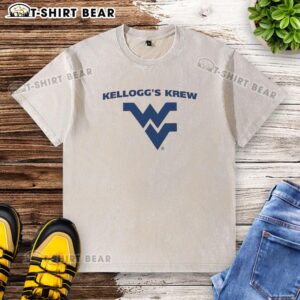 Nice Rich Rodriguez Kelloggs Krew washed t-shirt featuring vibrant colors and a relaxed fit, perfect for casual wear.