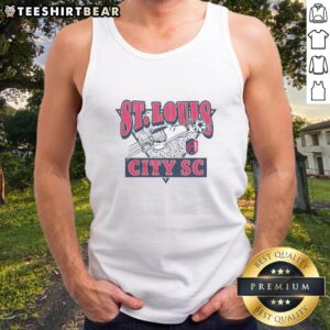 Hot Peanuts Snoopy x St. Louis City SC tank top featuring vibrant design and comfortable fit for fans.