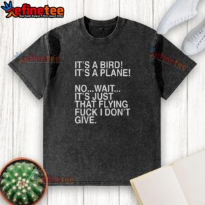 Funny 'Flying F*ck' washed t-shirt design featuring a playful graphic and bold text, perfect for casual wear.