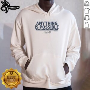 Premium Sam Darnold Anything Is Possible Hoodie featuring bold graphics, perfect for fans and comfortable wear.