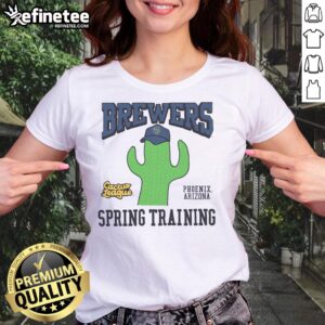 Good Milwaukee Brewers Cactus League ladies tee featuring team logo and vibrant colors for spring training fans.