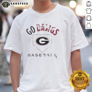 Good Go Dawgs Georgia Bulldogs baseball t-shirt featuring the team's logo and vibrant colors, perfect for fans.