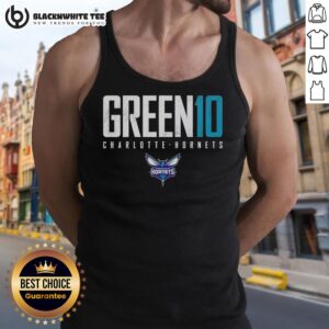 Alt Text: Nice Josh Green Charlotte Hornets Elite Tank Top featuring vibrant team colors and stylish design for fans.