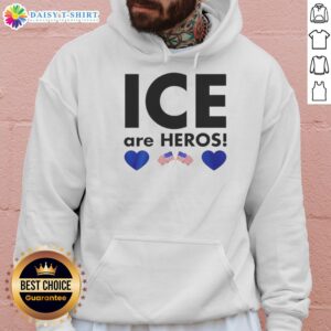 Top ICE Are Heroes Flag Hoodie in vibrant colors, showcasing a patriotic design perfect for casual wear.