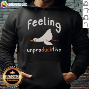 Cozy unproductive duck hoodie featuring a playful duck design for those embracing a laid-back lifestyle.