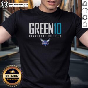 Nice Josh Green 10 Charlotte Hornets Elite T-Shirt featuring vibrant team colors and logo, perfect for fans and collectors.
