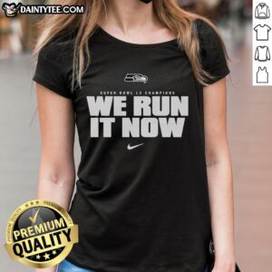 Seattle Seahawks Super Bowl LX Champions logo tee for women, celebrating the team's victory with stylish design.