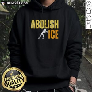 Hot Apbolish Ice Push Icon Hoodie featuring a stylish graphic design, perfect for casual wear and social activism.