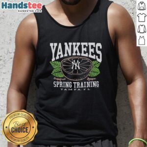 Premium New York Yankees Grapefruit League tank top featuring a stylish design, perfect for baseball fans in warm weather.