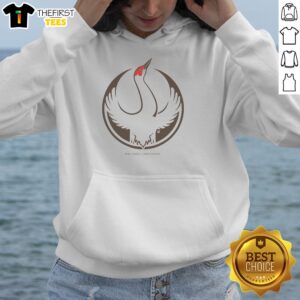 Premium Rebel Sandhill Crane Alliance Hoodie featuring a stylish design and vibrant colors, perfect for nature lovers.