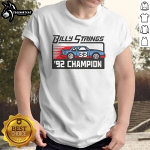Premium Billystrings '92 Champion T-Shirt featuring a vintage design and high-quality fabric for music fans and collectors.