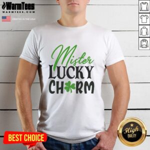 Pretty Mister Lucky Charm T-Shirt featuring a vibrant design, perfect for casual wear and expressing good luck.