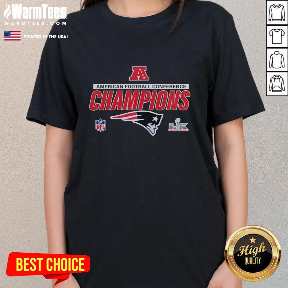 awesome-american-football-conference-champions-new-england-patriots-afc-ladies-tee Awesome American Football Conference Champions New England Patriots ladies tee featuring team logo and vibrant design.
