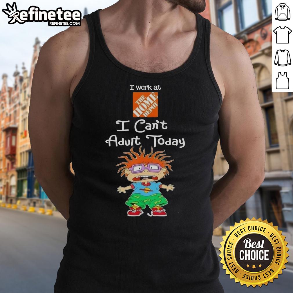 awesome-chuckie-finster-i-work-at-the-home-depot-i-cant-adult-today-tank-top Chuckie Finster tank top with 'I work at Home Depot, I can't adult today' slogan, perfect for casual wear and nostalgia.