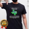 Awesome T-shirt featuring Seattle Seahawks logo, perfect for Texas fans showing their team spirit and pride.