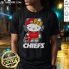 Alt Text: Awesome Kansas City Chiefs Hello Kitty 2026 NFL T-Shirt featuring a playful design for fans and collectors.