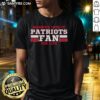 Awesome Married Into It Patriots Fan Football For Life T-Shirt showcasing team spirit and love for the New England Patriots.