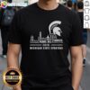 Alt Text: Awesome Michigan State Spartans 2026 Players Name Skyline T-Shirt featuring a stylish design for fans and supporters.