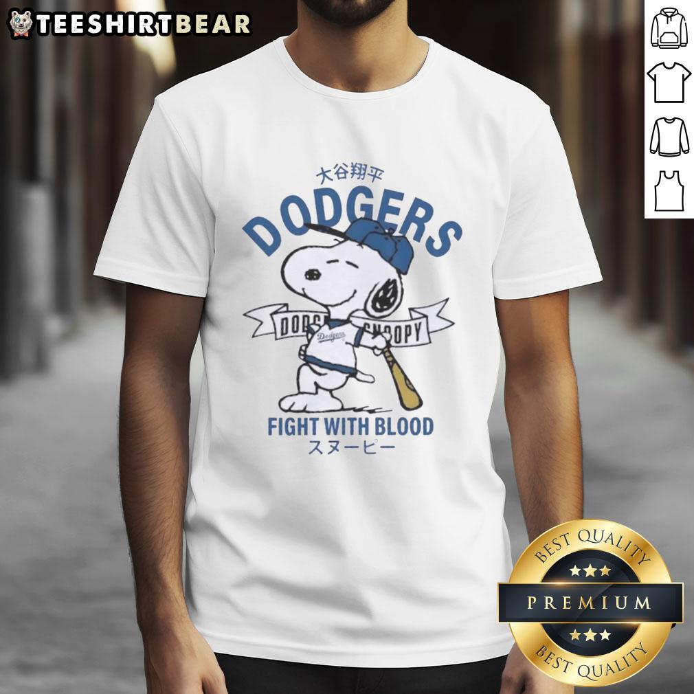 awesome-peanuts-snoopy-x-los-angeles-dodgers-fight-with-blood-t-shirt-1 Awesome Peanuts Snoopy X Los Angeles Dodgers Fight With Blood T-Shirt featuring Snoopy in a Dodgers uniform.