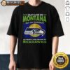 Awesome Seattle Seahawks T-shirt: 'I May Live In Montana But On Gameday My Heart And Soul Belong To Seahawks' design.