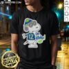 Alt Text: Awesome Snoopy wearing a Seattle Seahawks outfit with 'Go Hawks' T-Shirt, perfect for NFL fans and Snoopy lovers.