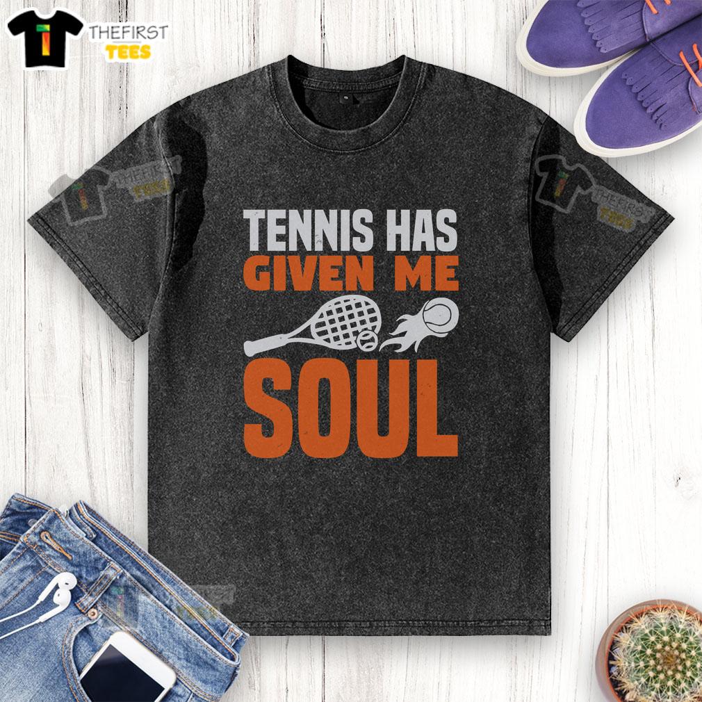 awesome-tennis-has-given-me-soul-washed-t-shirt Awesome Tennis Has Given Me Soul Washed T-Shirt in vibrant colors, showcasing a stylish design for tennis enthusiasts.