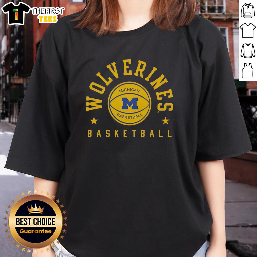 awesome-valiant-university-of-michigan-basketball-retro-stars-ladies-tee Alt Text: Awesome Valiant University of Michigan Basketball Retro Stars Ladies Tee featuring vintage design and team colors.