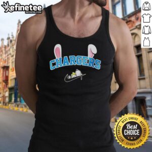 Nice Los Angeles Chargers x Snoopy Happy Easter tank top featuring vibrant graphics and a festive design for fans.