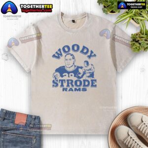 Nice Los Angeles Rams Woody Strode washed t-shirt featuring vintage design and team colors, perfect for fans.