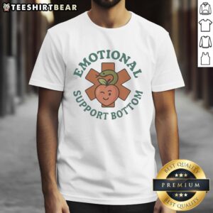Pretty Emotional Support Bottom Symbol T-Shirt featuring a vibrant design, perfect for expressing personality and support.
