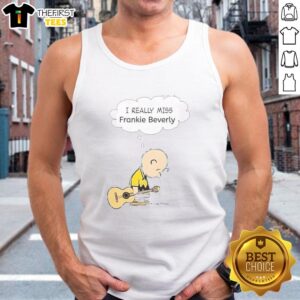 Charlie Brown I Really Miss Frankie Beverly tank top featuring vibrant graphics and a stylish design for fans.