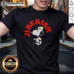 Nice Jiberish Take A Hike Supima Snoopy T-Shirt featuring vibrant graphic design and soft fabric, perfect for casual wear.