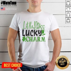 Pretty Little Miss Lucky Charm T-Shirt featuring a cute design perfect for kids, celebrating luck and charm in style.