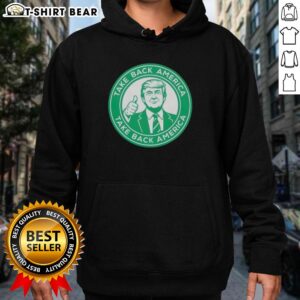 Alt Text: Nice Trump Take Back America hoodie with bold text design, perfect for supporters showcasing patriotism and style.