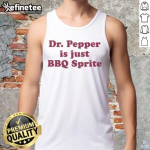 Premium Soda is Just BBQ Soda tank top design featuring bold graphics and vibrant colors for summer style.