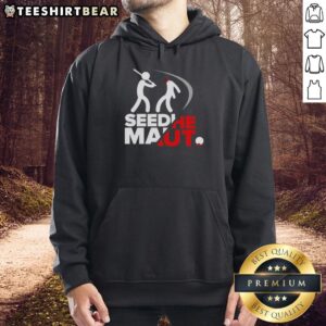 Alt Text: Premium Stick Figure Beheading Seedhe Maut Logo Hoodie showcasing a unique graphic design for fans of the artist.