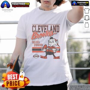 Good Cleveland Browns Spirit Script T-Shirt featuring bold team colors and stylish lettering, perfect for fans.