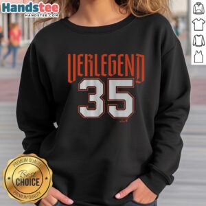 Justin Verlander wearing a stylish Detroit Verlegend sweatshirt, showcasing team pride and casual fashion.