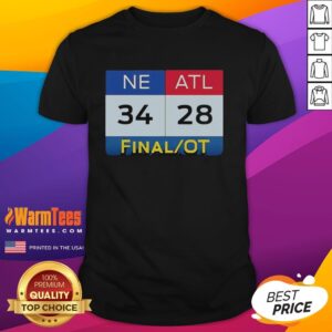 Premium Ne 34 Atl 28 Final T-Shirt featuring a stylish design for sports fans and collectors, perfect for any occasion.