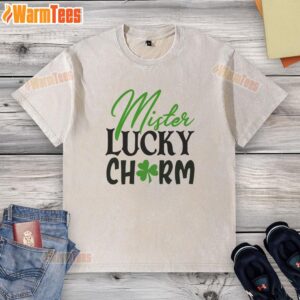 Pretty Mister Lucky Charm Washed T-Shirt in soft fabric, featuring a vibrant graphic design and relaxed fit.