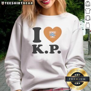 Alt Text: Official I Love Karlyn Pickens 23 Tennessee Lady Volunteers Softball Heart Shape Sweatshirt in vibrant colors.