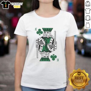 Good King of Clubs Ladies Tee featuring a stylish design, perfect for casual wear and card game enthusiasts.