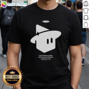 Alt Text: Original Magic Block Execution Season State Scales With Precision T-Shirt featuring a unique graphic design and vibrant colors.