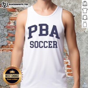 Awesome PBA Soccer Crown Trio Tank Top featuring a stylish design perfect for soccer fans and summer wear.