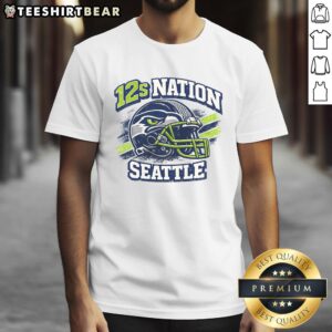 Top 12S Nation Seattle Football T-Shirt featuring vibrant team colors and logo, perfect for Seahawks fans.