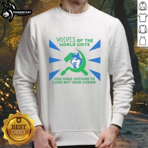 Nice Minnesota Timberwolves sweatshirt featuring 'Of The World Unite' slogan, perfect for fans and stylish comfort.
