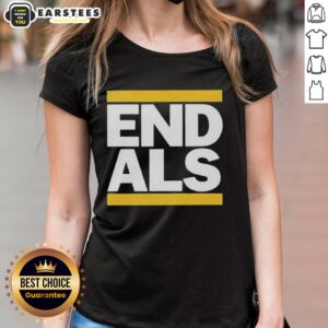 Good Athletics End Als 2026 Ladies Tee in vibrant colors, featuring a stylish design perfect for athletic wear.